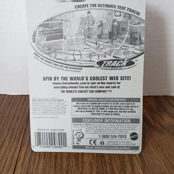 Hot Wheels 2001 Outsider Florescent Yellow With Green Rider #222 - Picture 8 of 8